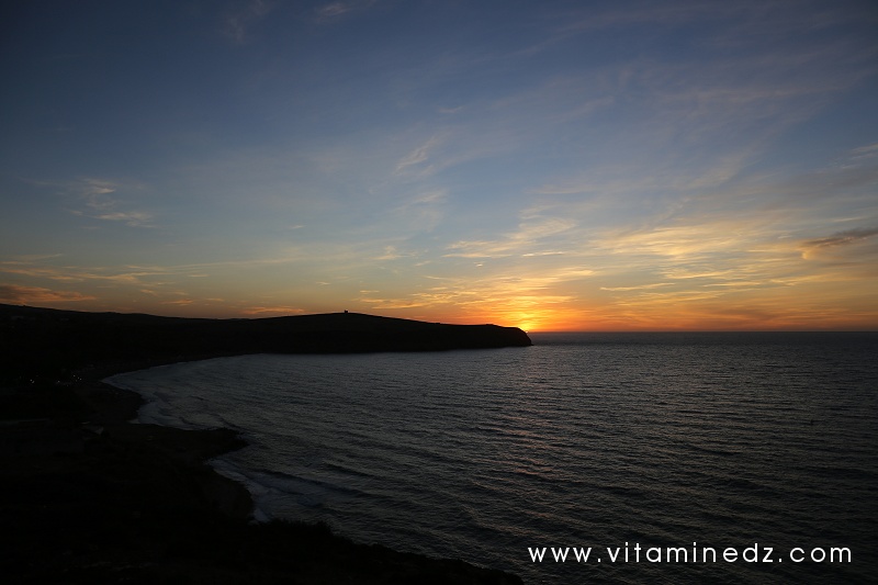 Coucher de soleil, Plage du Sel (Ouled Benayed ou Bhira) Cap Negro
