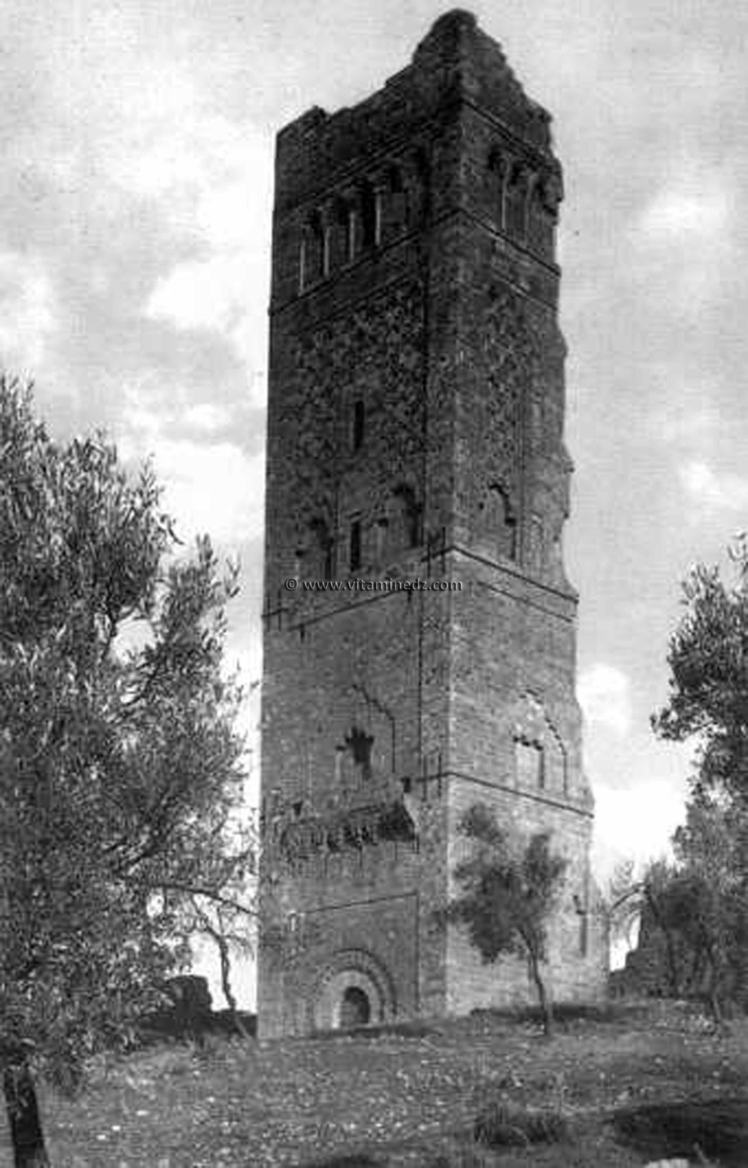 Tlemcen Photo Ancienne - Minaret Mansourah