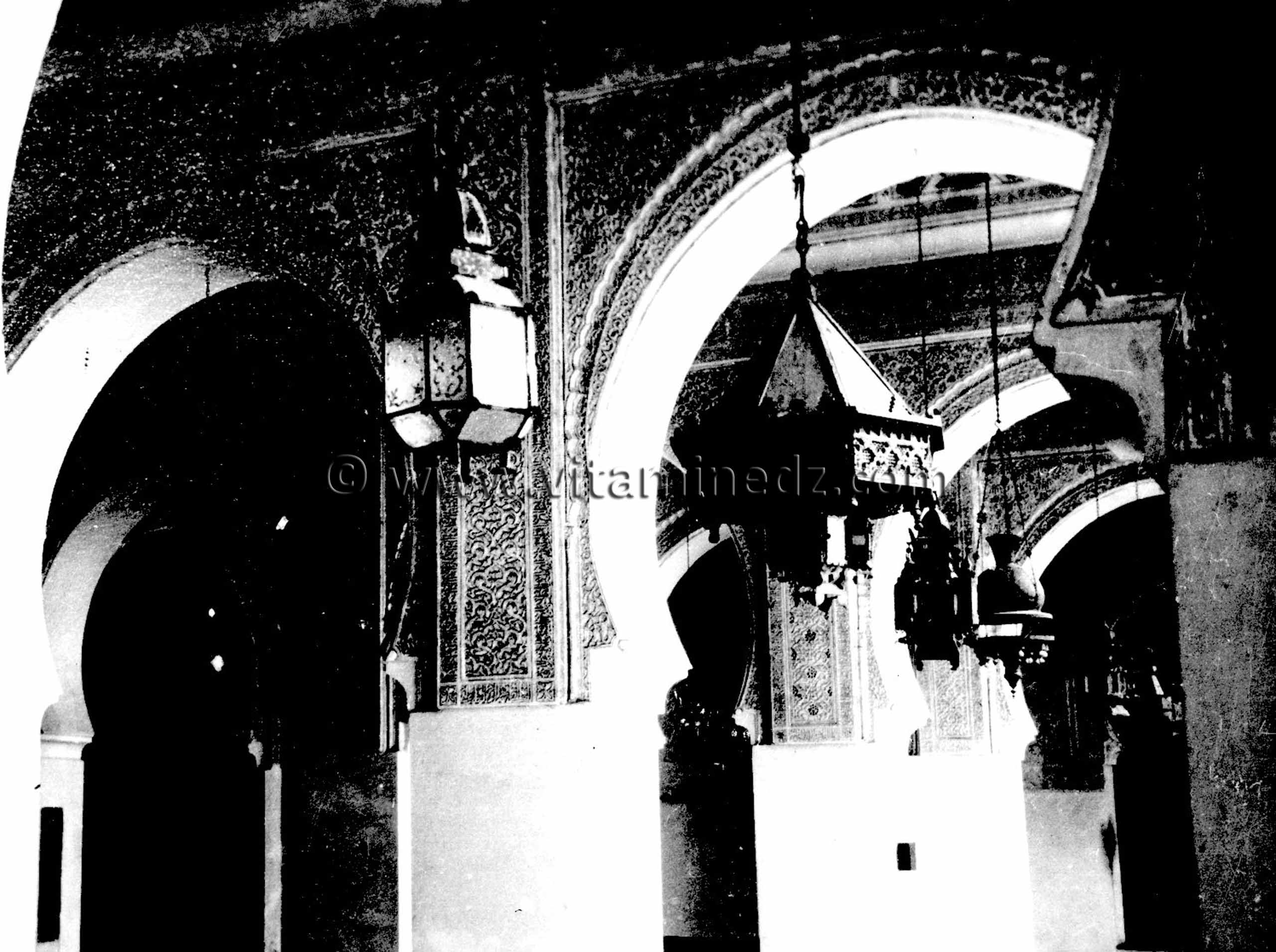 Tlemcen Photo Ancienne - Interieur mosquee Sidi Boumediene
