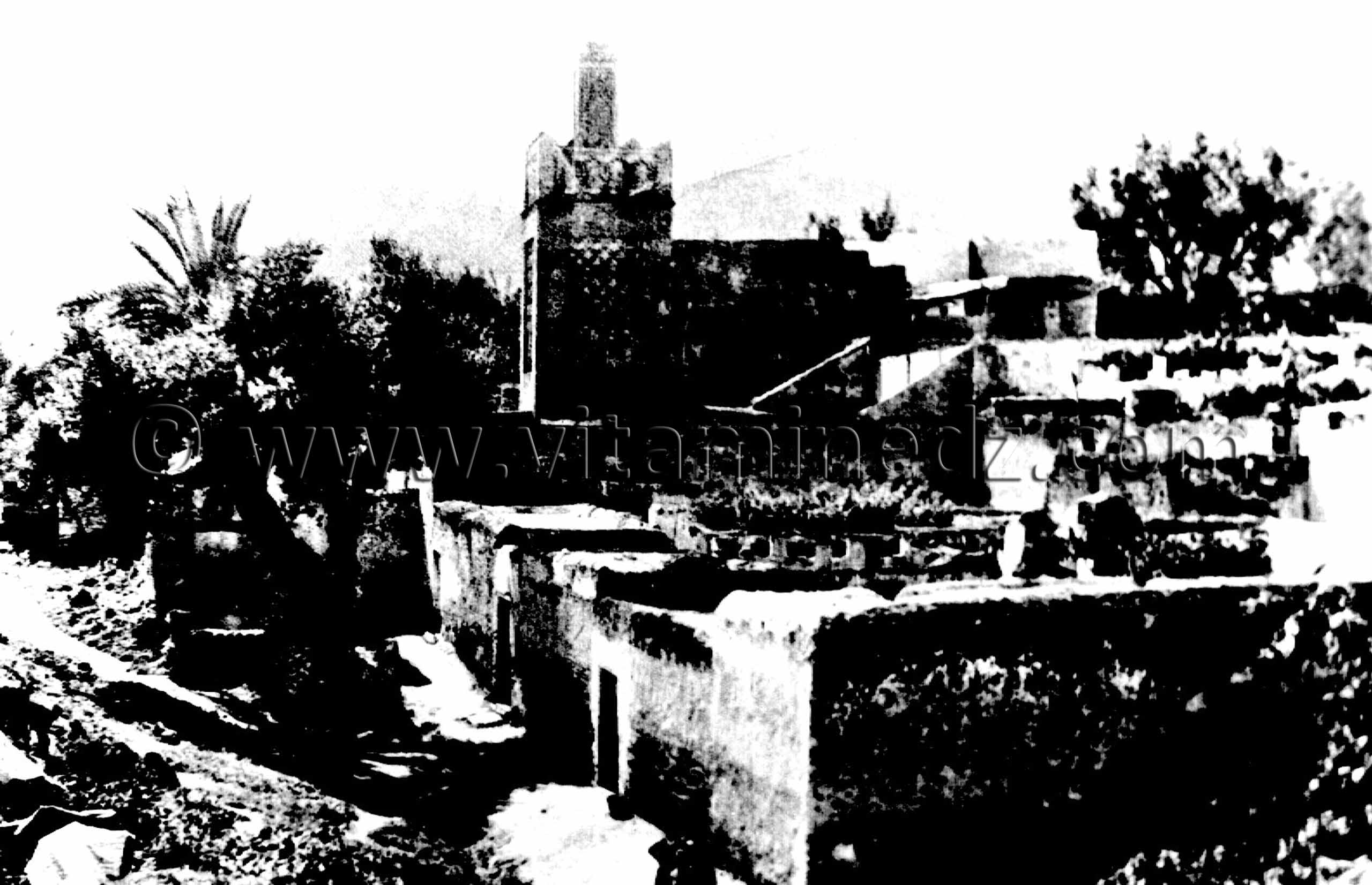 Tlemcen Photo Ancienne - quartier et mosquée sidi Lahcen