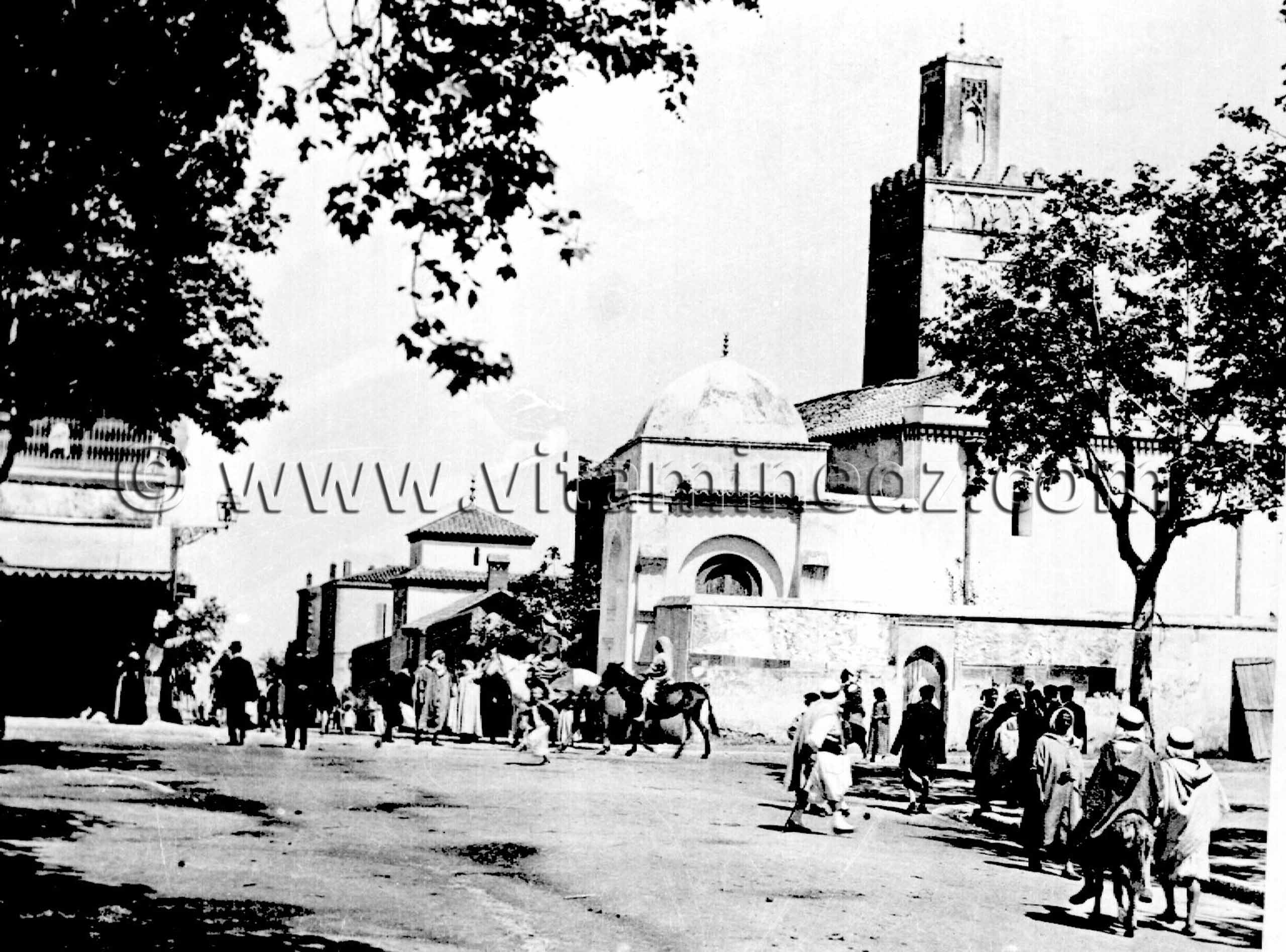 Tlemcen Photo Ancienne - La grande mosquée de Tlemcen