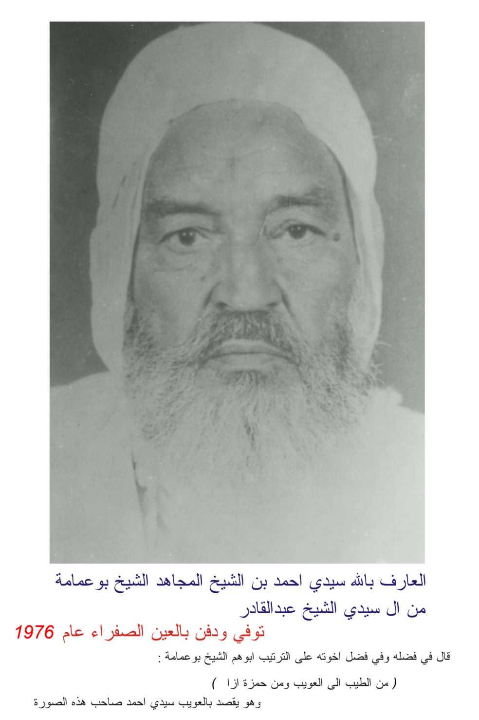 Sidi Ahmed Bencheikh, Tariqa Cheikhiya