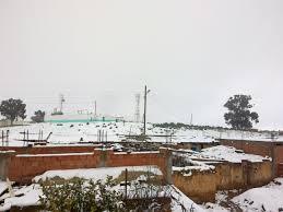 سيدي لزرق مغطات بالثلوج