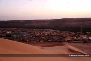 Vue de Taghit, La nuit