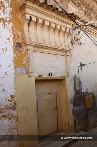 Porche de maison ancienne à Tlemcen - Quartier historique d\'El Eubbad