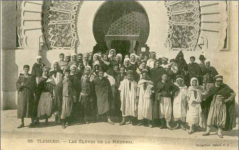 Elèves de La Mederssa de Tlemcen ou lycée franco-arabe