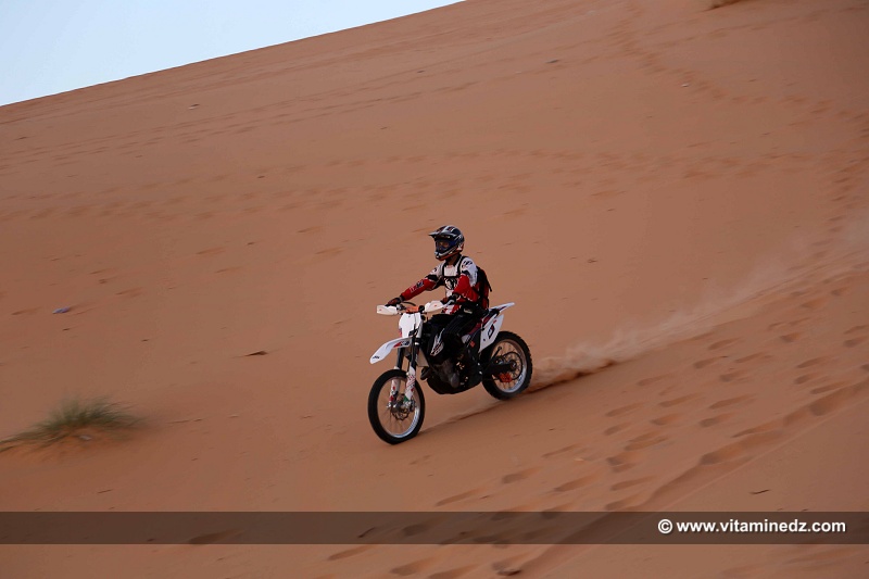 Motard à Taghit (Béchar)