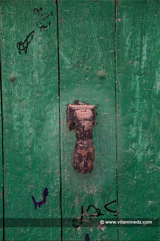 Tlemcen - Porte et heurtoire ancien, Quartier historique d'El Eubbad