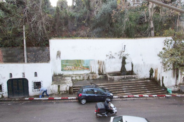 BELOUIZDAD (Alger) -   Le jardin à flanc de la fontaine de Cherchare à l’abandon
