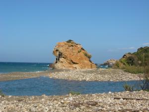 La plage de Tighremt en 2008