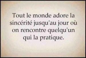 La sincérité
