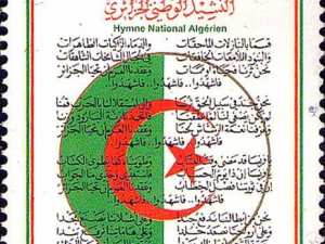 Philatélie - L’hymne national algérien illustré sur timbre-poste: Le génie du grand Moufdi Zakaria