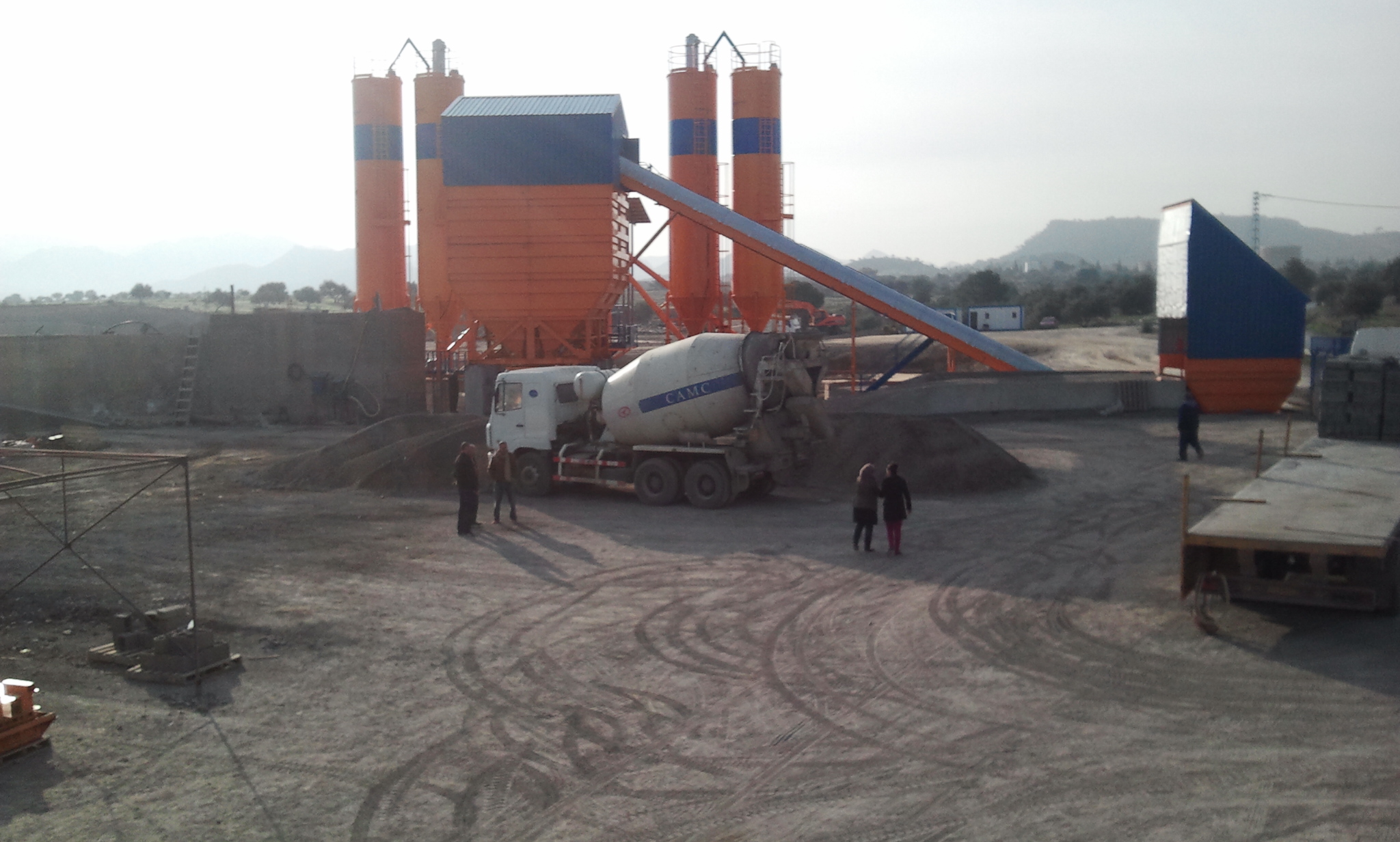 Unité de production de bétons prêts à l'emploi