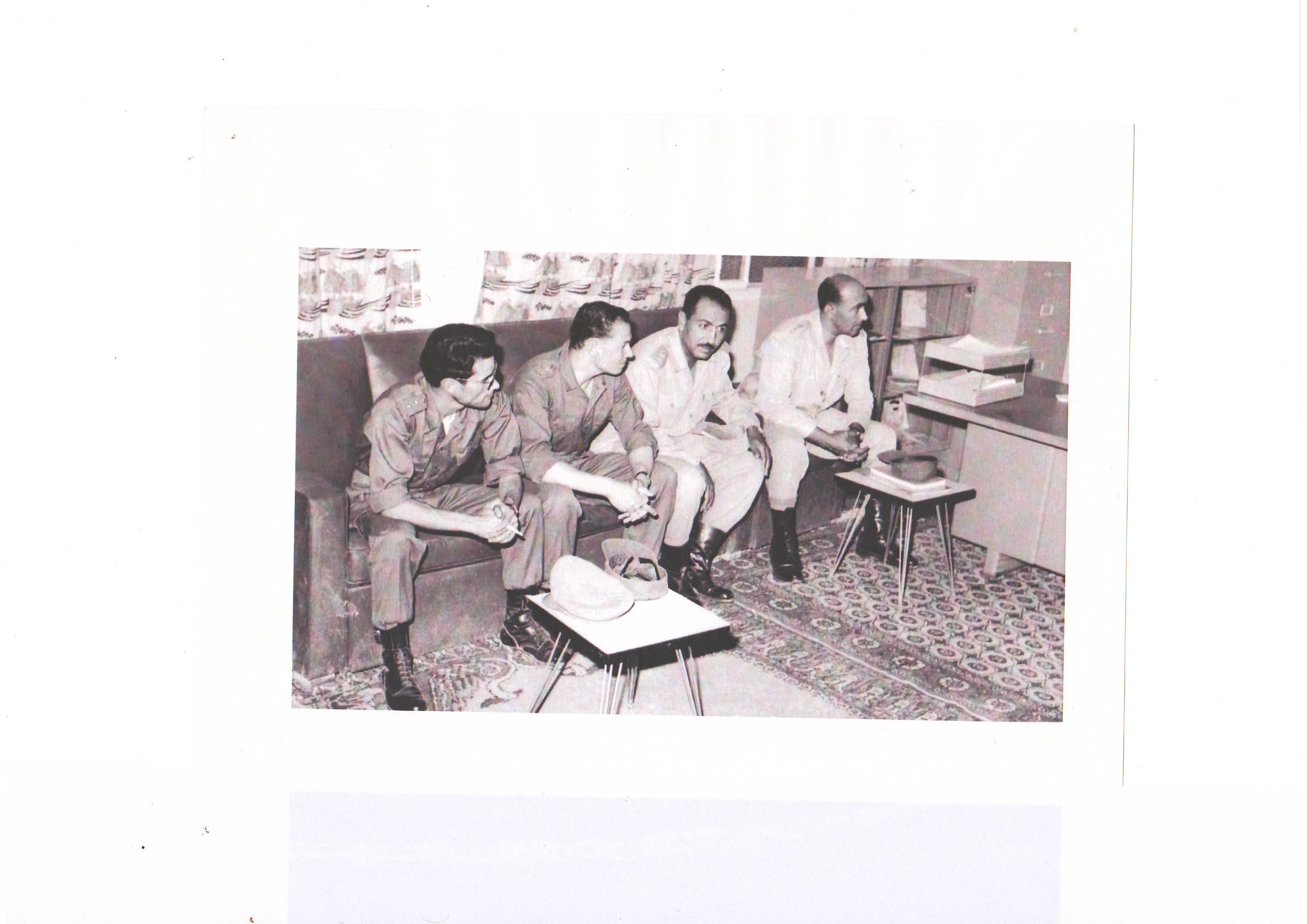 CDT 4 BRIGADE BOUHARRA ET  CDT 24 BATAILLON FERRAHI RAMDANE AU CANAL DE SUEZ 1967