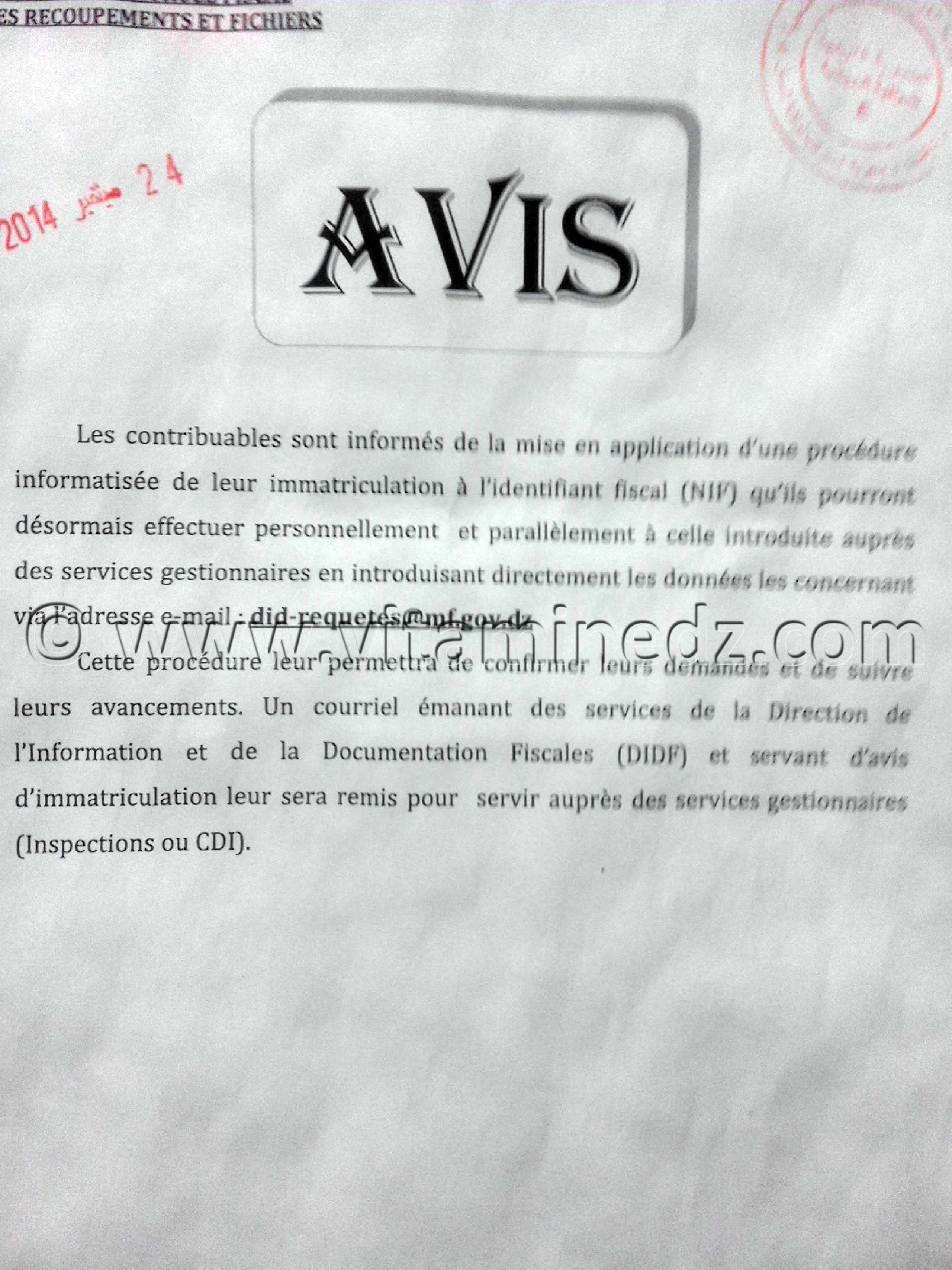 Carte fiscale magnetique 2016