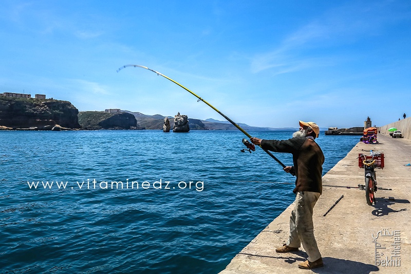 Pêcheur à la ligne - Port de Pêche de Ghazaouet