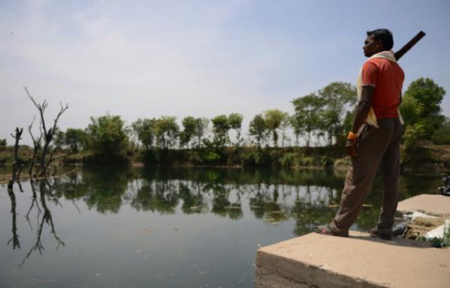 Planète -  En Inde, des gardes armés protègent des réserves d'eau face aux agriculteurs désespérés