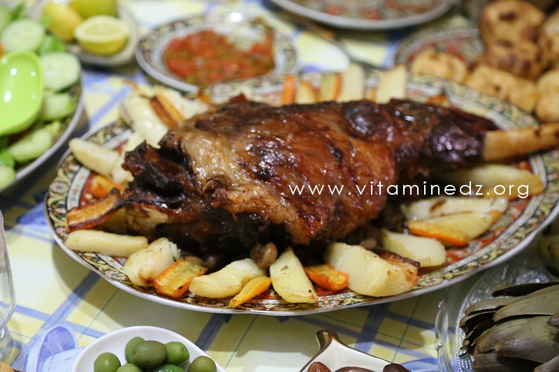 Recette de Samira  Gigot d'agneau au four