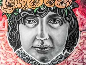 Alger - Peinture murale au Square Sofia, ex-square Guynemer