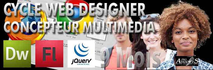 Ecole PRO ADVANCES ->Formation:WEB DESIGN/MASTER | CONCEPTEUR MULTIMEDIA