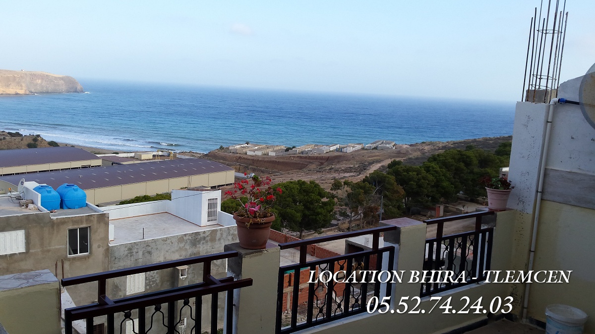 Plage du Sel (Bhira) Location Appartement F3 Vue splendide sur mer