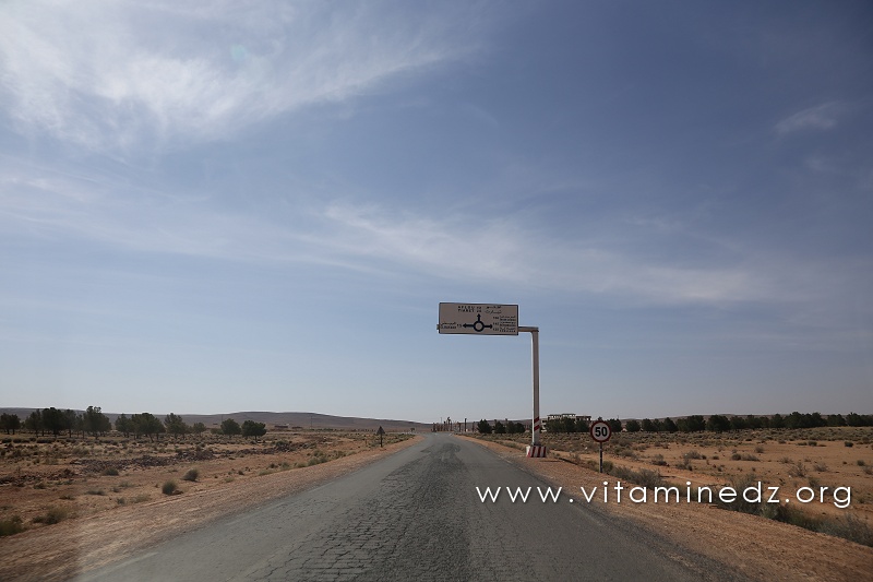 La commune d'El Bayadh, Route nationale vers El Bayadh