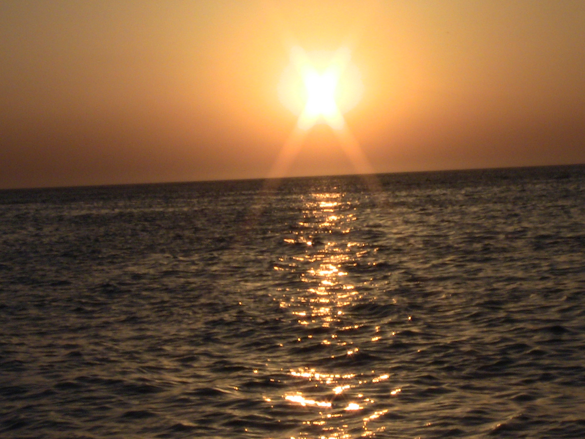 coucher de soleil,aux trois îlots TIPAZA