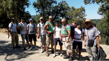 El Khroub (Constantine) - Chettaba, massif de Collo, le mont Eddough:  Les randonneurs sortent des sentiers battus