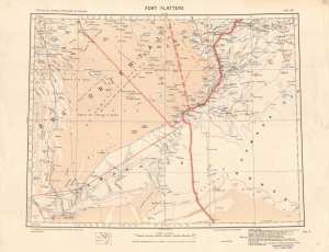 Carte Fort Flatters - Fort Lallemand - Ghadames (Fezzan)