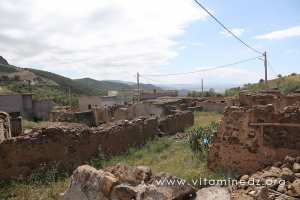 Vestiges de ce qui reste des maisons de Ouled Hasna