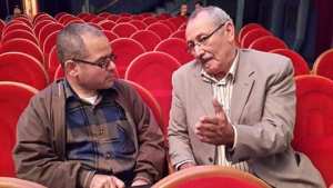 لقاء صحفي بين السيدين الاستاذ القدير صالح سعودي صحفي  والاستاذ  صالح لغرور شقيق  الشهيد عباس لغرور