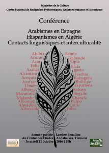 Tlemcen - Conférence arabismes en Espagne hispanismes en Algérie par Mr Lamine Benallou