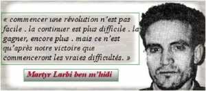 Le martyr Larbi Ben M'hidi
