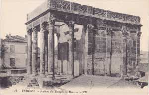 اثار رومانية لمعبد . تبسة .tebessa .ruine de temple minerve