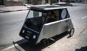 Une voiture solaire fabriqué à la Bande de gaza,