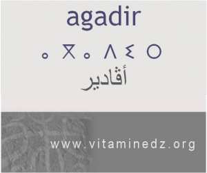 الجذور الأمازيغية في لهجة منطقة الغزوات و ضواحيها - أڨادير –