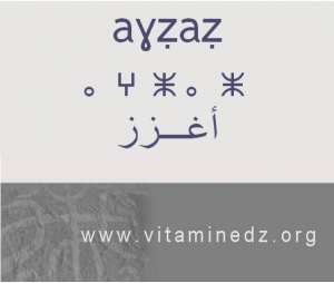 الجذور الأمازيغية في لهجة منطقة الغزوات و ضواحيها - أَغزز - الغز –