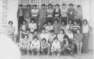 Classe de 4° AMB2 (1974-1975 collège Berri)