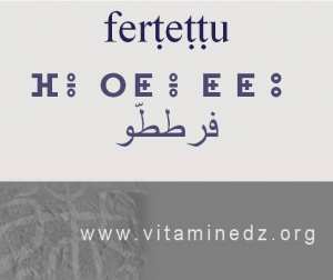 الجذور الأمازيغية في لهجة منطقة الغزوات و ضواحيها - فرططو –