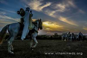 Tlemcen - Cavaliers pour la Waada et Fantasia au village de Gherota (Commune El Fehoul)