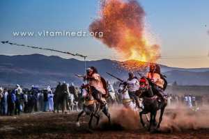 Baroud Waada et Fantasia au village de Chleida (Tlemcen - Commune Amieur)