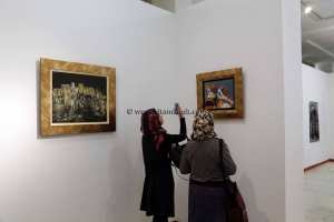 Tlemcen Expo peinture de Fatiha Bouziane au Palais de la culture Abdelkrim Dali