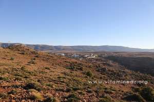 Le Village d'El Mefrouche, vu des montagnes du petit perdreau