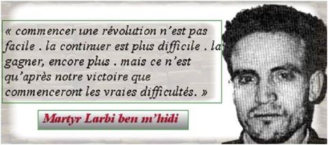 Le martyr Larbi Ben M'hidi