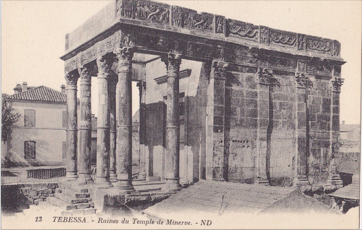 اثار رومانية لمعبد . تبسة .tebessa .ruine de temple minerve