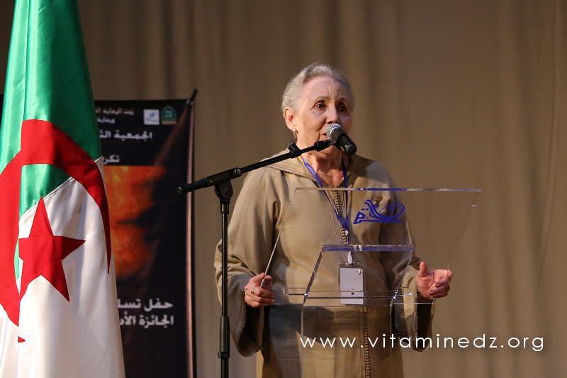 Mme Najet Khadda – Présidente d’honneur du jury du Prix Mohammed Dib- Fondatrice avec La Grande Maison du Prix