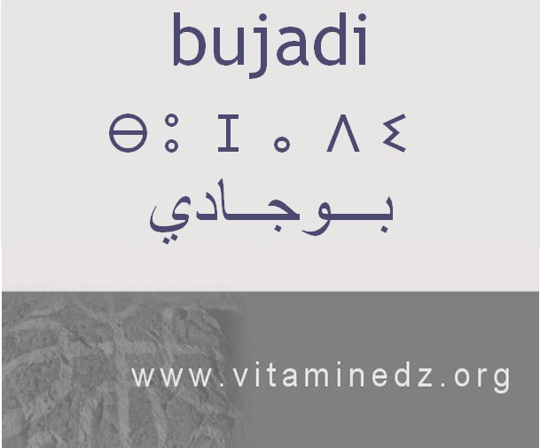 الجذور الأمازيغية في لهجة منطقة الغزوات و ضواحيها - بوجادي –