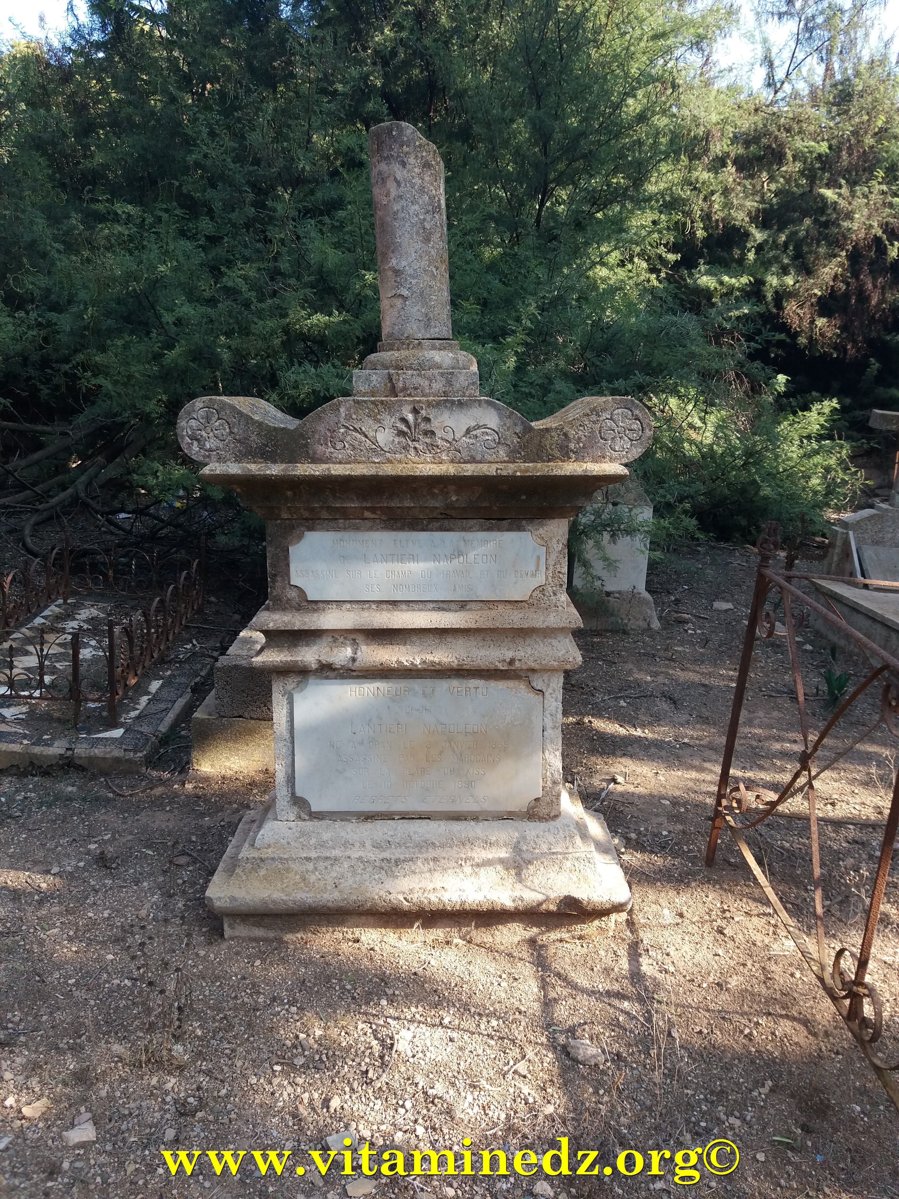 MONUMENT ÉLEVÉ A LA MÉMOIRE DE LANTIERI NAPOLEO