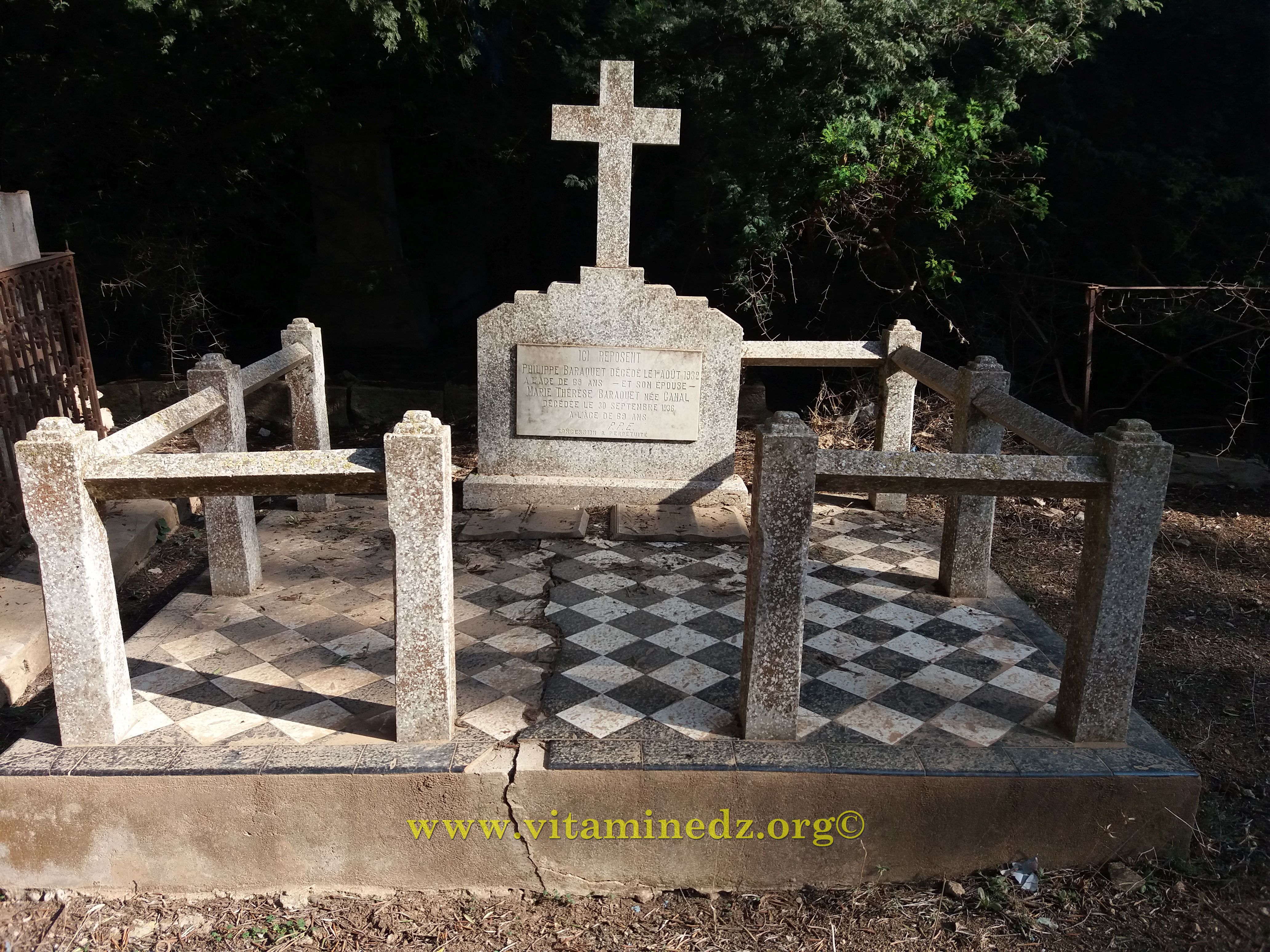 Caveau funéraire de la famille BARAQUET