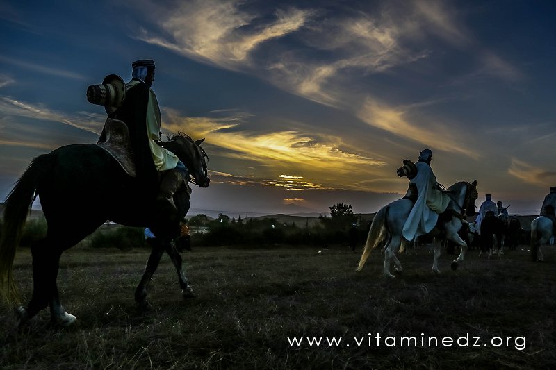 Tlemcen - Cavaliers de Ain Témouchent à la Waada et Fantasia au village de Gherota (Commune El Fehoul)
